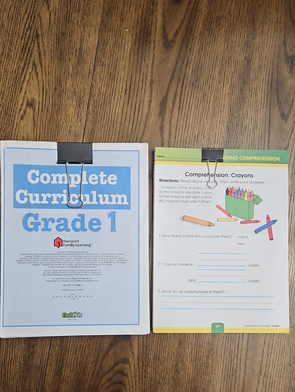 1st Grade Curriculum
